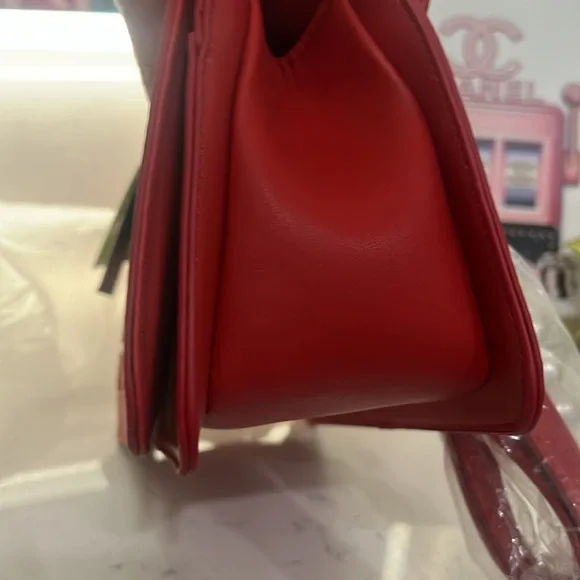 Badgley Mischka Red Quilted Shoulder Bag NWT bundle - Picture 7 of 17